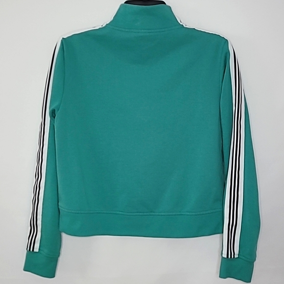 ADIDAS ▪︎ HALF-ZIP GREEN LONG SLEEVE SWEATSHIRT ▪︎ SIZE XS - Picture 8 of 9